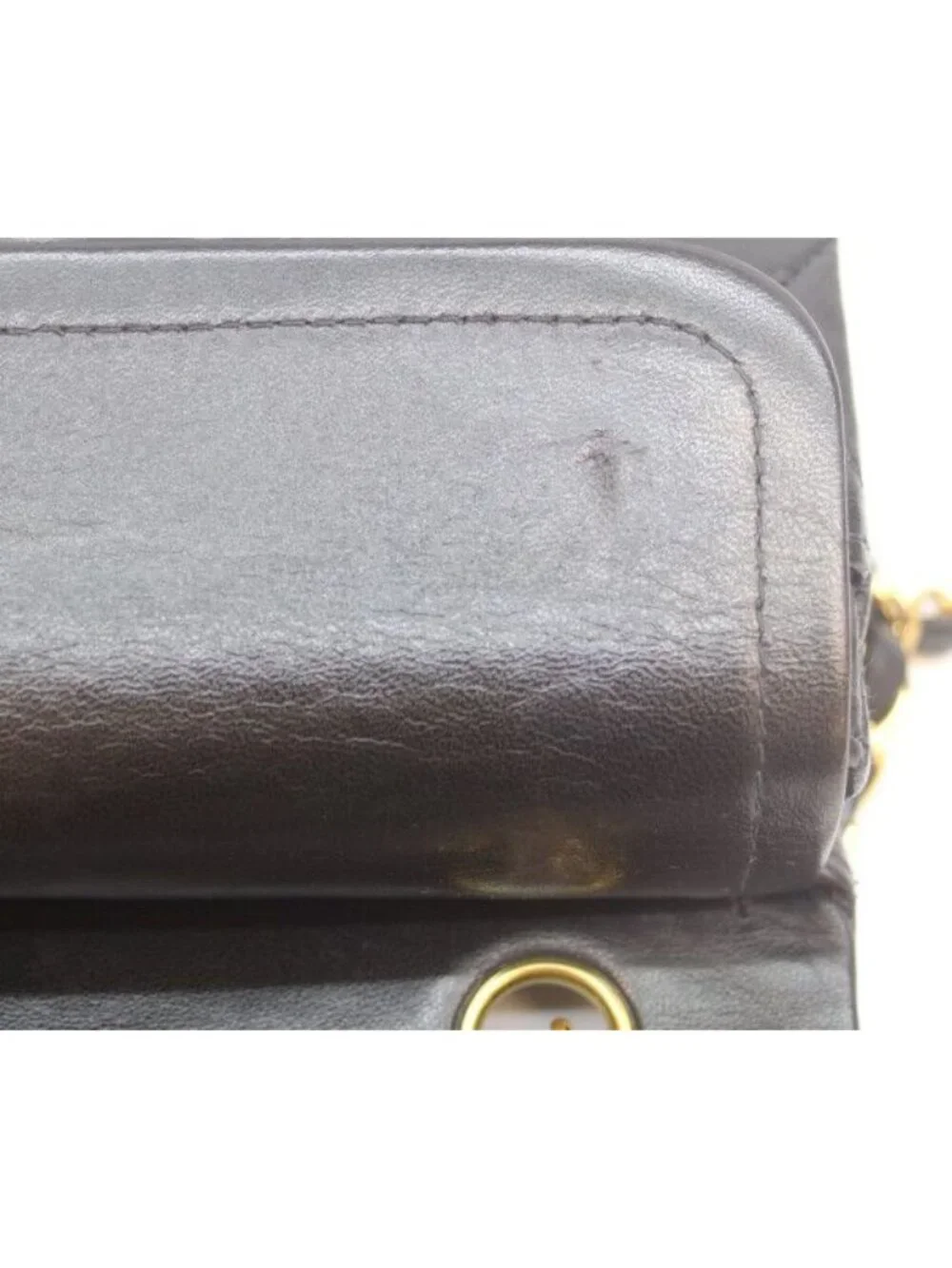 Chanel Black Lambskin Gold Double Flap Bag Quilted 23